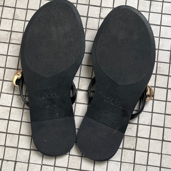 Zara Flip Flop with Gold Accent - Picture 3 of 3